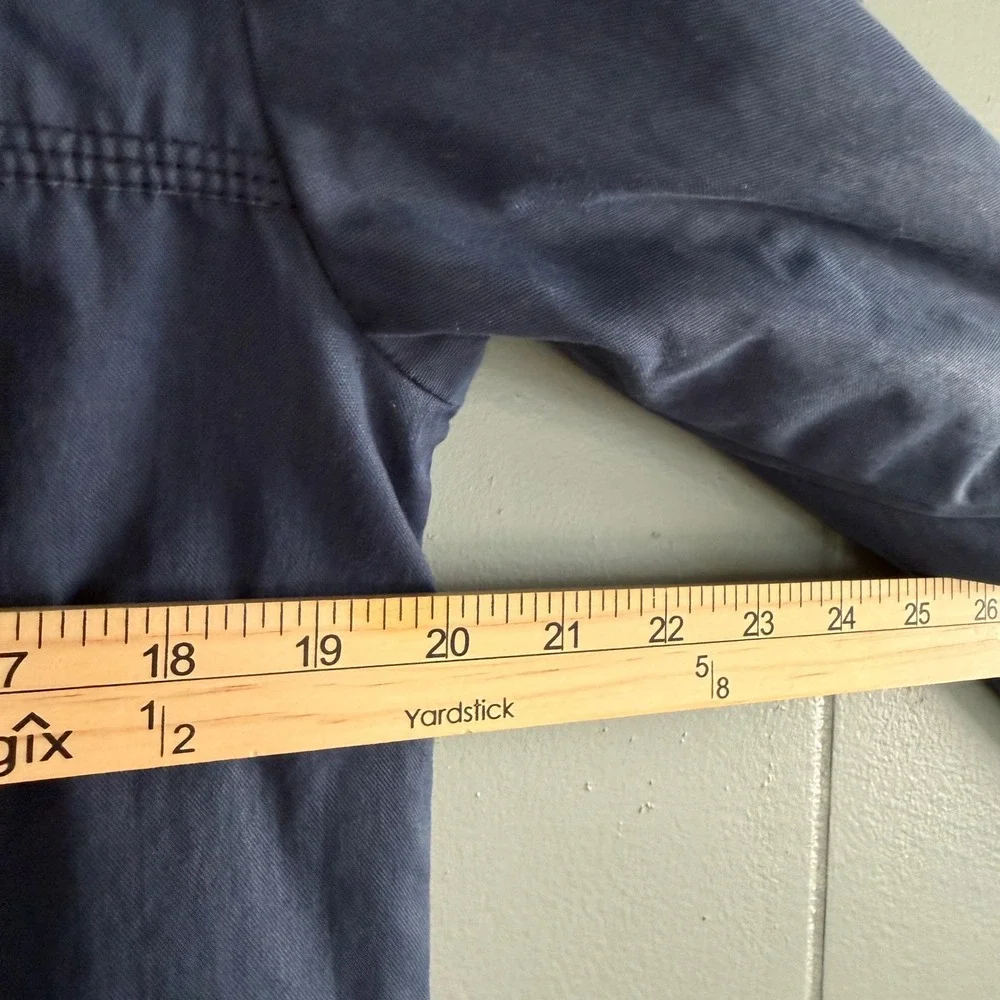 Columbia PFG Sportswear Vintage 90s Navy Hooded Rain Fishing Jacket M Gorpcore - Picture 5 of 10